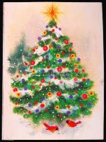 1990 id. Rubik Ernő (1910-1997) gépészmérnök, pilóta, repülőgép-tervező autográf, aláírt karácsonyi ...