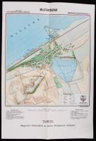 1928 Magyar Fürdőtérképek 7.: Balatonföldvár. M. Kir. Állami Térképészet, 40x27cm