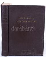 Orosz-magyar műszaki szótár. Főszerk. Hevesi Gyula. Bp., 1950, Akadémiai. Kiadói egészvászon kötésben