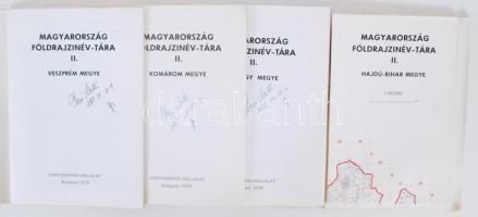 Magyarország földrajzinév-tára II. Somogy, Komárom, Veszprém, Hajdú-Bihar megyék. Budapest 1978-1981...