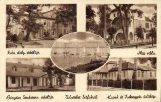 Siófok Mici villa, Rika dolgozók üdülője, bányász szakszervezetek üdülője, kupak és tubusgyár üdülője (kis szakadás / small tear)