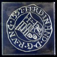 1977. "MÉE Eger - VIII. Vándorgyűlés" 4db különféle üveg csegely: tallér, poltura, fehér m...