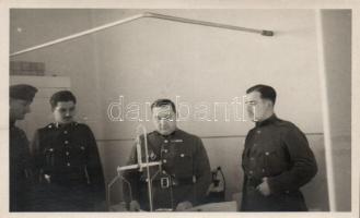 Léva Hungarian soldiers, 1938, hospital interior, photo