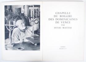 Chapelle du Rosaire des Dominicaines de Vence par Henri Matisse. Vence 1955. Sok képpel