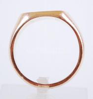 14K jelzett jubileumi arany (Au) gyűrű / 
14ct golden ring, hallmarked, s: 59, 8,8gr