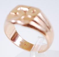 14K jelzett jubileumi arany (Au) gyűrű / 
14ct golden ring, hallmarked, s: 59, 8,8gr