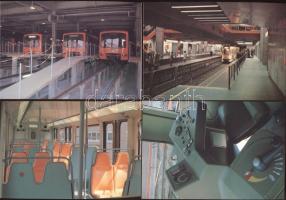 10 db modern, használatlan, kiváló állapotú képeslap a brüsszeli metróról / 10 modern, unused, excellent quality postcards about the Brussels metro