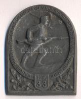 Osztrák-Magyar Monarchia 1917-1918. "K.u.K. II. Lipót 33. Gyalogezred" cink sapkajelvény (47x37mm) szign.: Rubletzky, tű nélkül T:2 Austro-Hungarian Monarchy 1917-1918. "K.u.K. 33. I.R. Leopold II - Galicia-Kárpátok-Lemberg-Wolhynia-Cesuna-Bukovina-Szerbia-KRN-Lovcsen-Isonzo" zin cap badge (47x37mm) sign.: Rubletzky, without pin C:XF