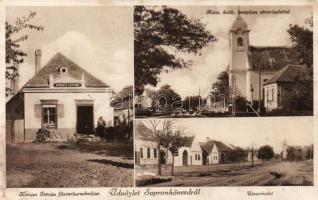 Sopronkövesd Kovács István fűszerkereskedésével (fl)