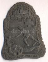 Osztrák-Magyar Monarchia 1914-1918. "M.Kir.16. Honvéd Gy.Dandár" tömör cink sapkajelvény (50x38mm) tű nélkül T:2 Austro-Hungarian Monarchy 1914-1918. "Royal Hungarian 16th Honved Infantry Brigade" solid zin cap badge (50x38mm) without pin C:XF