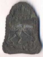 Osztrák-Magyar Monarchia 1914-1918. "M.Kir.16. Honvéd Gy.Dandár" tömör cink sapkajelvény (...