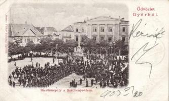 Győr Széchenyi tér, díszünnepély (EB)