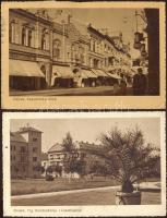 Eszék 2 postcards, Kapucinska street and Liberation-Unification square