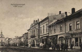 Máramarossziget main square, shops