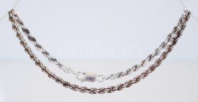 Ezüst (Ag) bokalánc /  Silver anklet, 28cm, 11,6gr