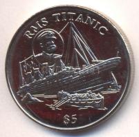 Libéria 1998. 5$ "RMS Titanic" T:BU Liberia 1998. 5 Dollars "RMS Titanic" C:BU