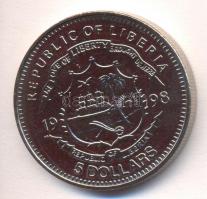 Libéria 1998. 5$ "RMS Titanic" T:BU
Liberia 1998. 5 Dollars "RMS Titanic" C:BU