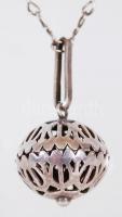 Ezüst (Ag) nyaklánc áttört ezüst (Ag) medállal / 
Silver necklace with pierced pendant, 64cm, 13,6gr
