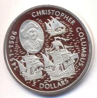 Libéria 2006. 5$ Ag "Kolumbusz Kristóf" T:PP Liberia 2006. 5 Dollars Ag "Christopher Columbus" C:PP