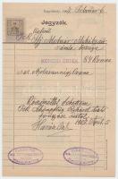 1907 Nagykároly Kárász cipész reklámos számla