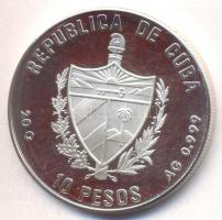Kuba 1990. 10P Ag "Amerika felfedezése" (20g/0.999) T:PP
Cuba 1990. 10 Peso Ag "Disco...
