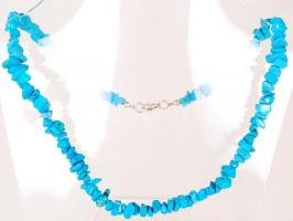 Türkiz nyaklánc /  Turquoise necklace, 45cm