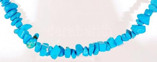 Türkiz nyaklánc / 
Turquoise necklace, 45cm