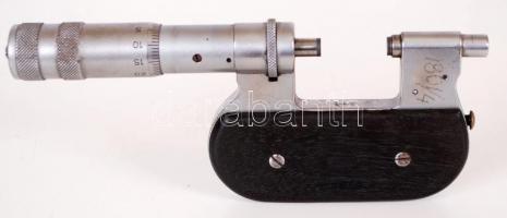 Fr. Keilpart & Co márkájú mikrométer, Suhl, 0-25, doboz nélkül