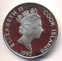 Cook-szigetek 1993. 50$ Ag "John Hawkins" (31g/0.925) T:PP Cook Islands 1993. 50 Dollars Ag "John Hawkins" (31g/0.925) C:PP