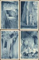 Dobsina - 9 db használatlan, régi képeslap a jégbarlangról