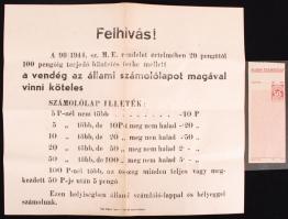 1944 Állami számolólap használatát szabályozó rendelet minta számolólappal