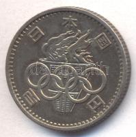 Japán 1964. 100Y Ag "XVIII. Nyári Olimpia" T:2 Japan 1964. 100 Yen Ag "Olympic Games" C:XF