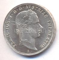 Ausztria 1858A 1/4Fl Ag "Ferenc József" T:1-,2 karc Austria 1858A 1/4 Florin Ag "Franz Joseph" C:AU,XF scratched