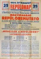 1954 Repülőnap plakát 50x70 cm