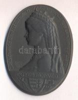 Osztrák-Magyar Monarchia 1917. "1. Honvéd Gyalogezred - Zászlóinkhoz Törhetlenül Hűen Felséges Anyjához Hervadhatatlan Kegyelettel" cink sapkajelvény (47x35mm) szign.: Berán Lajos, tű nélkül T:1- Austro-Hungarian Monarchy 1917. "1. Infantry Regiment - Empress Elisabeth" zin cap badge (47x35mm) sign.: Berán Lajos, without pin C:AU