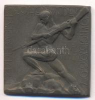 Osztrák-Magyar Monarchia 1914-1917. "M.Kir.Budapesti 29. Honvédek 1914-1915-1916-1917" cink sapkajelvény (40x39mm) szign.: Szamosi Soós Vilmos, tű nélkül T:2 Austro-Hungarian Monarchy 1914-1917. "29. Honved Infantry Regimnet Budapest" zin cap badge (40x39mm) sign.: Szamosi Soós Vilmos, without pin C:XF