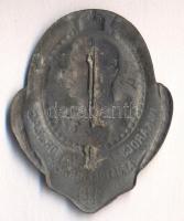 Osztrák-Magyar Monarchia 1916-1918. "IV. Károly Magyarország Apostoli Királya" cink sapkaj...