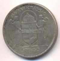 1930. 5P Ag "Horthy-jobbra" T:3