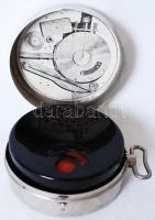 1928 Mikiphone System Vadász zsebgramofon hozzá tartozó tűkkel és 6db amerikai bakelitlemezzel, hibá...