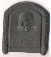 Osztrák-Magyar Monarchia 1914-1916. "Viribus Unitis Ferenc József" cink sapkajelvény (34x28mm) készítő: Brüder Schneider Wien 5, tű nélkül T:2 Austro-Hungarian Monarchy 1914-1916. "Viribus Unitis Franz Joseph" zin cap badge (34x28mm) maker: Brüder Schneider Wien 5, without pin C:XF
