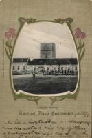 Nagyszalonta Csonka-torony / tower Art Nouveau litho (Rb)