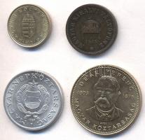 Vegyes 4db-os tétel, közte: 1989. 1Ft "rövid sugaras" + 2006. 1Ft "MAGY'AR"...