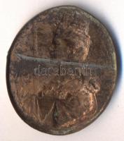 Osztrák-Magyar Monarchia 1916. "Hungária Dez 30" tombak sapkajelvény (37x32mm) tű nélkül T...