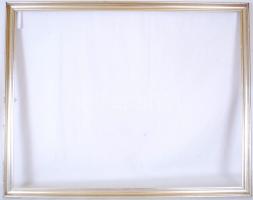 Ezüst nagy fa képkeret, belső:90×70 cm, külső 96×76 cm