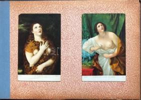 Szép, ~80 férőhelyes orosz képeslap album, a borítón Ilya Repin festménye (A zaporozsjei kozákok lev...