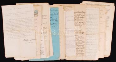 cca 1880-1940 Kb 80 darab, jórészt okmánybélyeges irat