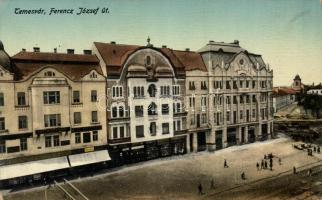 Temesvár Franz Joseph street, shops