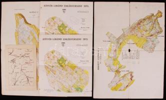 cca 1940-1970 20 db túratérkép