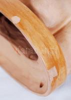 cca 1930 Női akt, kerámia lámpatest (talapzaton egy-két lepattanás) / 
Female nude, ceramic lampshad...