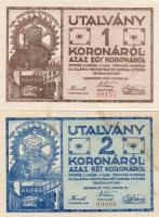 1919. Ganz Törzsgyár 1K, 2K T:II foltos